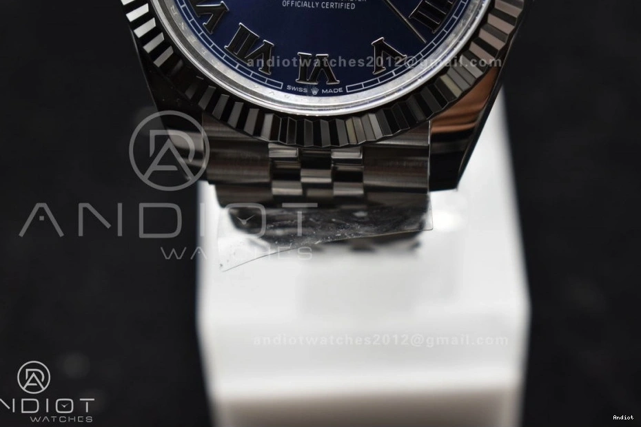 41 1:1 Datejust on Dial Clean VR3235 904L Edition Steel SS Best Jubilee Roman Blue Bracelet 0205